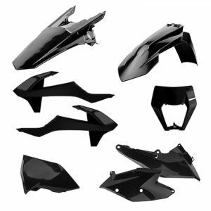 Plastkit enduro med lampkåpa KTM EXC/EXCF 17-19, Svart