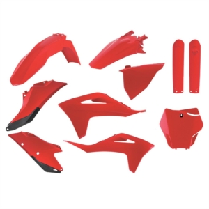 Plastkit MX med gaffelbensskydd GasGas 21-23, röd OEM