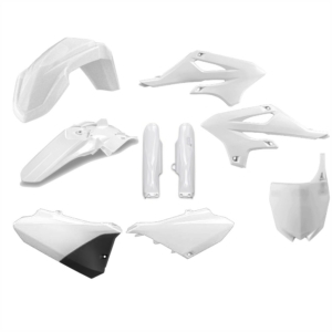 Plastkit MX m gaffelbensskydd Yamaha YZ85 2022, vit