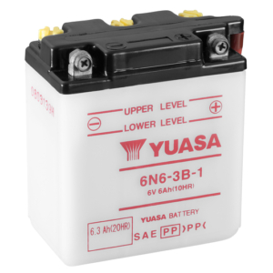 Yuasa Batteri, 6N6-3B-1 (CP) Inkl syra (6)