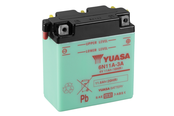 Yuasa Batteri, 6N11A-3A (CP) Inkl syra (6)