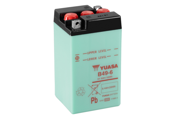 Yuasa Batteri, B49-6 (CP) Inkl syra (4)