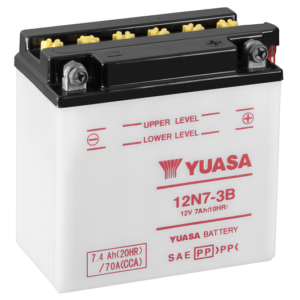 Yuasa Batteri, 12N7-3B (CP) Inkl syra (4)