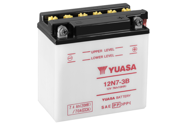 Yuasa Batteri, 12N7-3B (CP) Inkl syra (4)