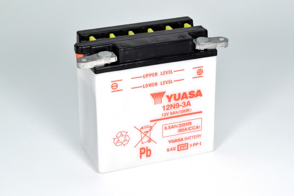 Yuasa Batteri, 12N9-3A (dc) Exkl syra (5)