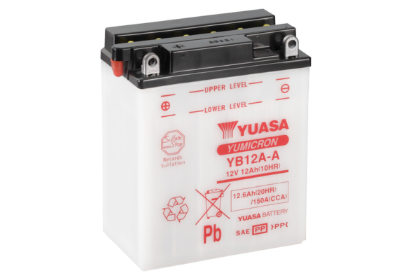 Yuasa Batteri, YB12A-A (CP) Inkl syra (4)