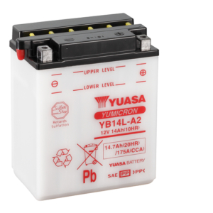 Yuasa Batteri, YB14L-A2 (CP) Inkl syra (4)