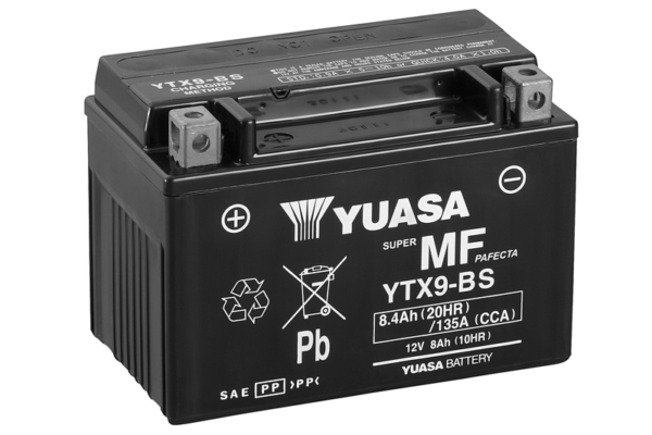 Yuasa Batteri, YTX9(WC) syrafylld (6)