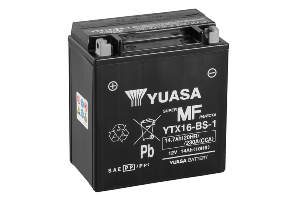 Yuasa Batteri, YTX16-BS-1 (CP) Inkl syra (3)