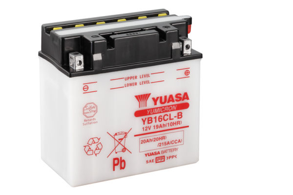 Yuasa Batteri, YB16CL-B (CP) Inkl syra (2)