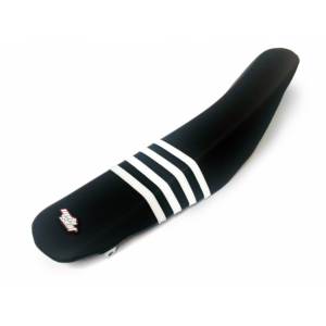 Moto Seat Sadelöverdrag Stripes Svart Vit Honda CRF 250R 14-17
