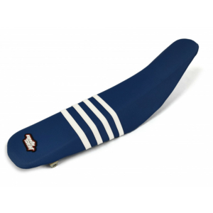 Moto Seat Sadelöverdrag Stripes Vit Blå Husqvarna TC 65 17-23