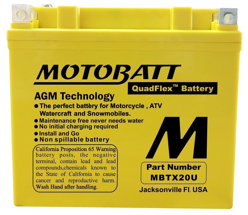 Motobatt Batteri MBTX20U framifrån