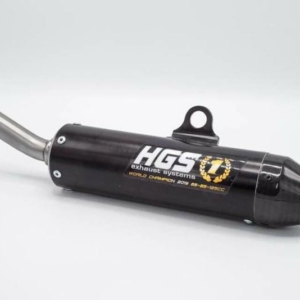 HGS Ljuddämpare 2T Racing SX 85 / TC85 18-24 MC 85 21-24 Svart med Kolfiber End Cap