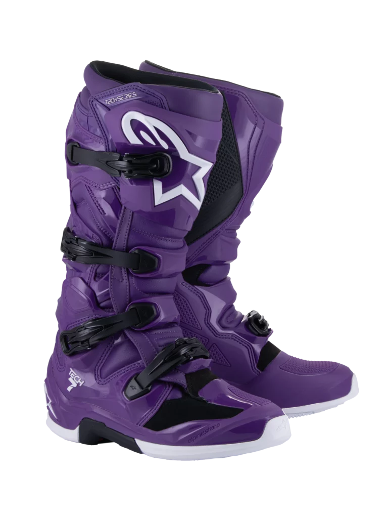 Alpinestars crosstövlar tech 7 lila