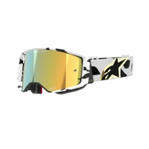 Alpinestars Crossglasögon Supertech CORP Vit/Guld Spegel/Guld