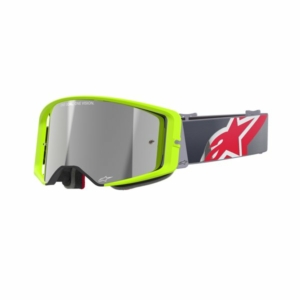 Alpinestars Crossglasögon Supertech CORP Gul Fluo/Röd/Spegel Silver