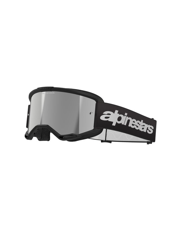 Alpinestars Crossglasögon Vision 3 WORDMARK Svart/Spegel Silver