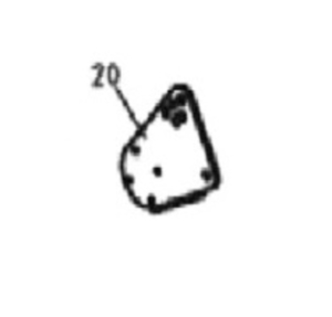 Bronco Stödplatta Vänster till slaghack 77-12490