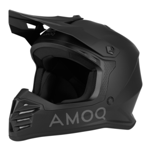 AMOQ Meteor V2 Crosshjälm Barn Blackout