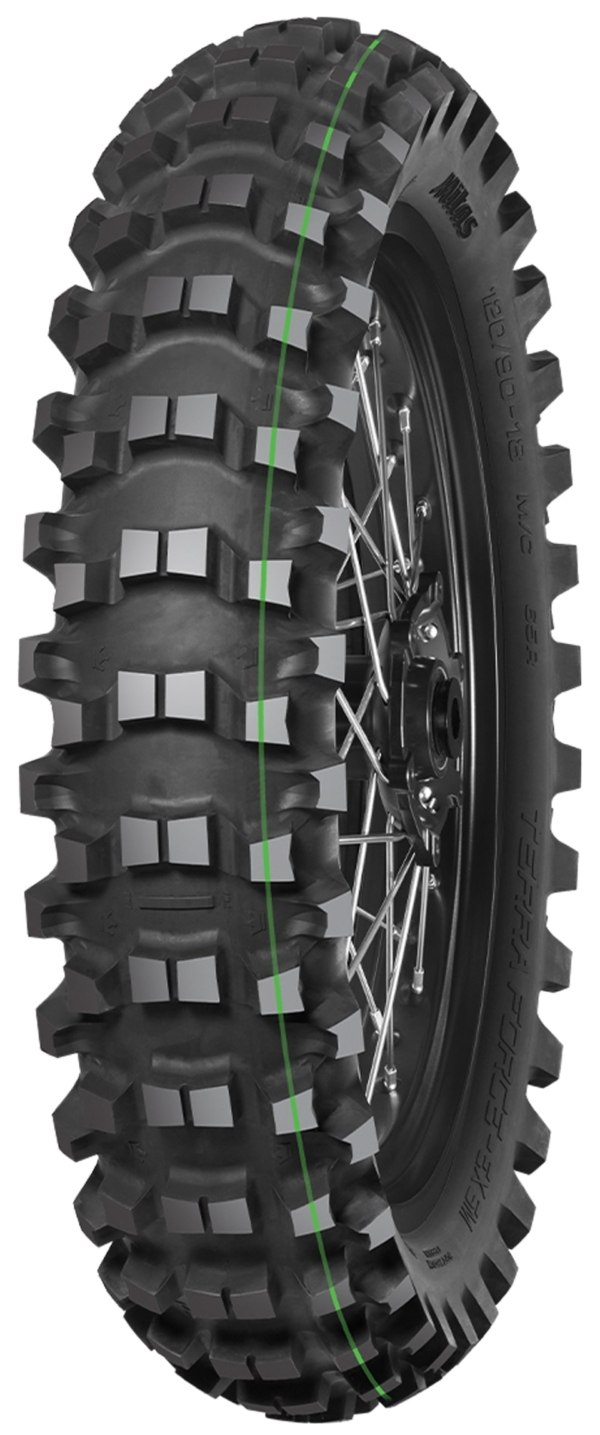 Mitas Terraforce-EX Enduro Bakdäck 120/90-18 (Grön - Soft/Medium)